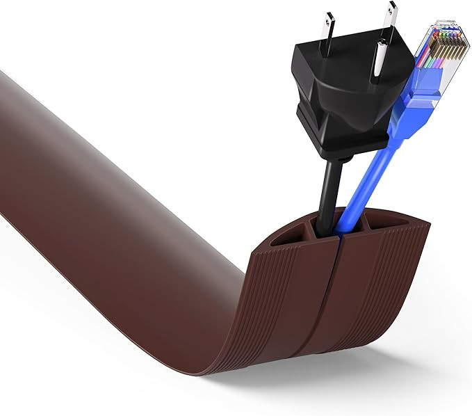 Floor Cord Cover 4ft, Cord Hider Floor Hide Extension Cords, Floor Cable Management Prevent Cable... | Amazon (US)