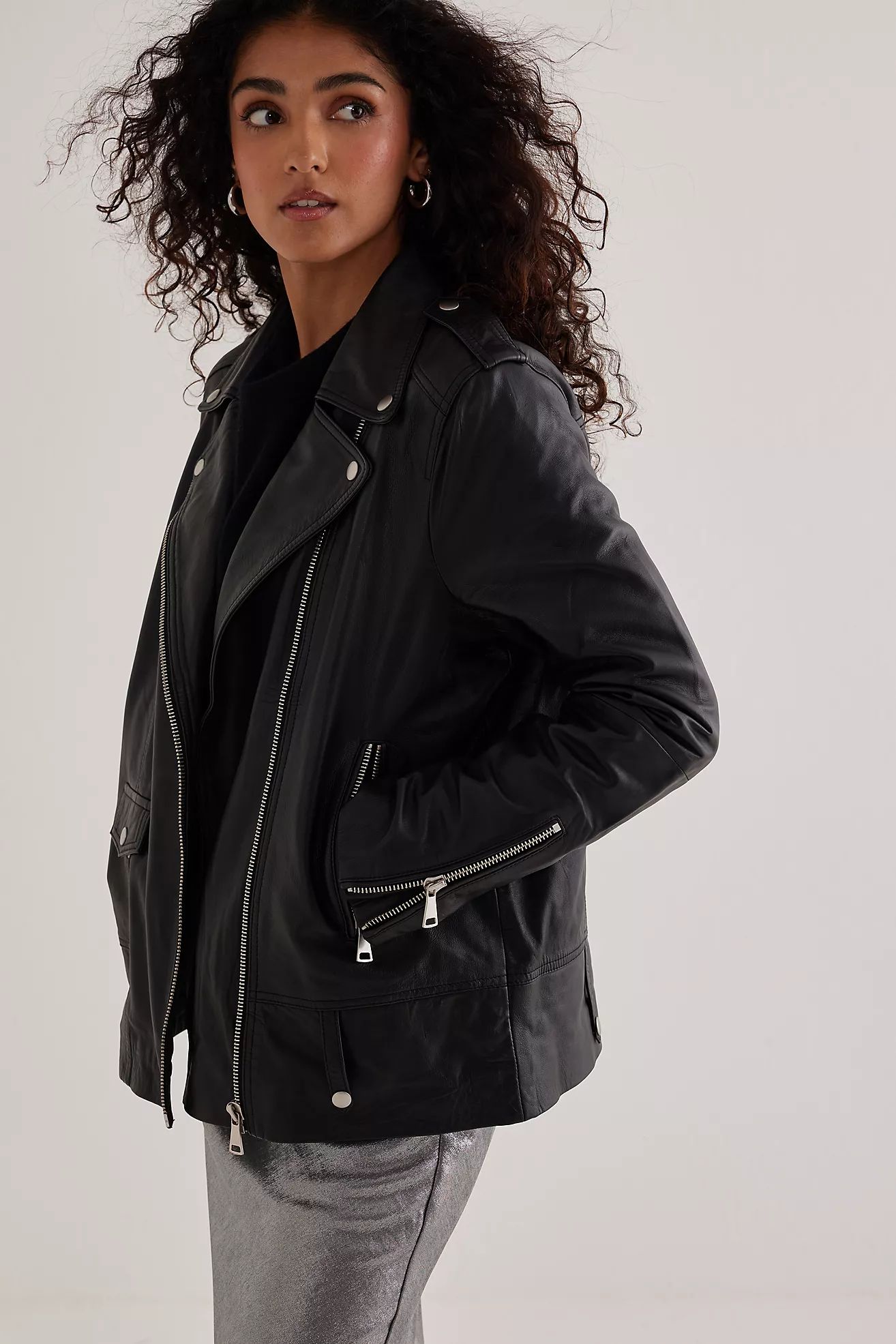 Selected Femme Madison Leather Jacket | Anthropologie (UK)