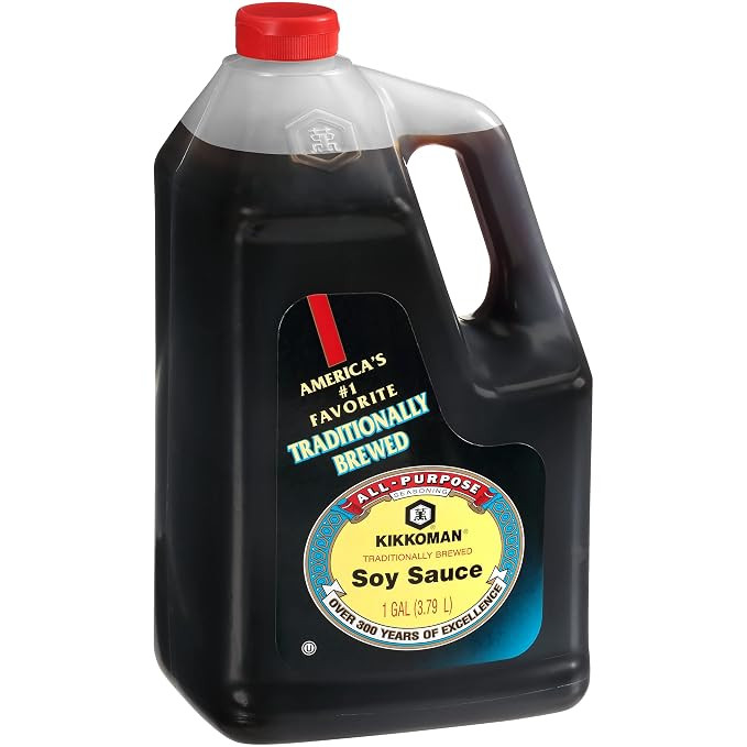Kikkoman - Traditionally Brewed Soy Sauce, All Purpose Seasoning - 1 Gallon (Pack of 1) | Amazon (US)