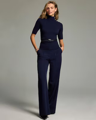 Pleated Wide Leg Pants | White House Black Market