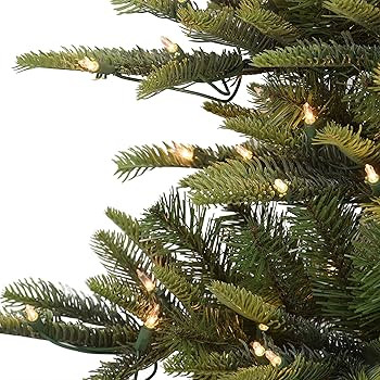 Puleo International 4.5 Foot Pre-Lit Aspen Fir Artificial Christmas Tree with 250 UL Listed Clear... | Amazon (US)