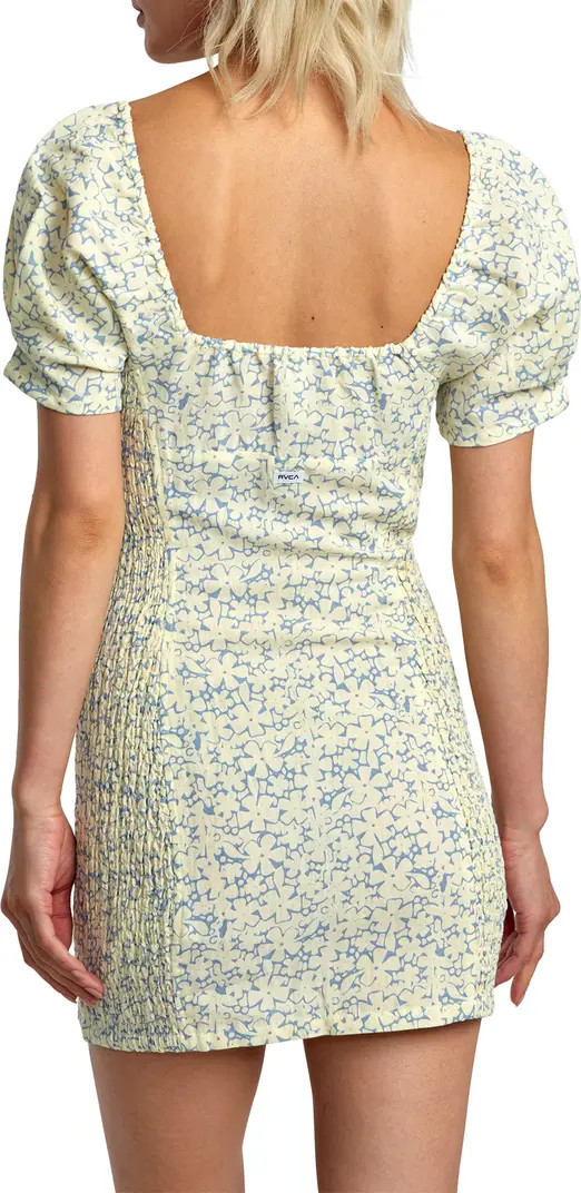 Gretel Floral Puff Sleeve Cotton Minidress | Nordstrom