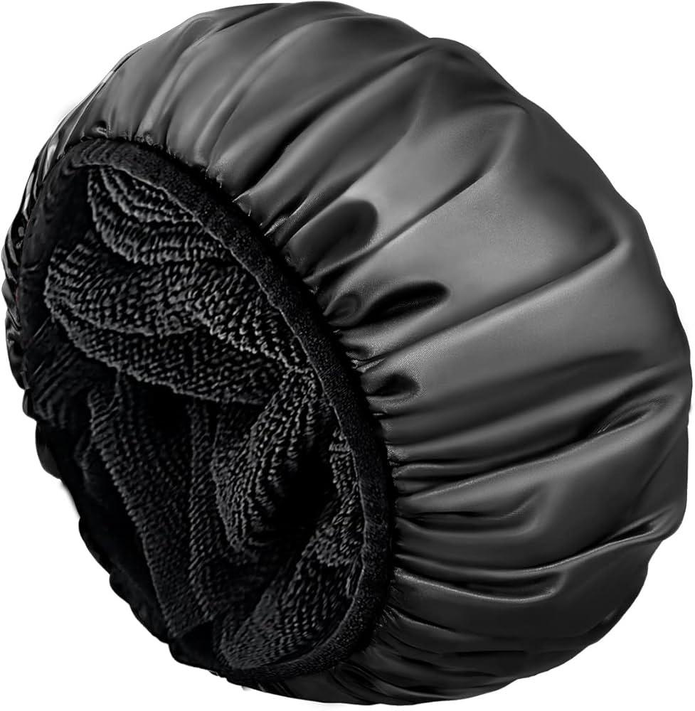 Aquior Shower Cap,Terry Lined Shower Cap for Women Reusable, Triple Layer Waterproof Bath Cap, Ex... | Amazon (US)