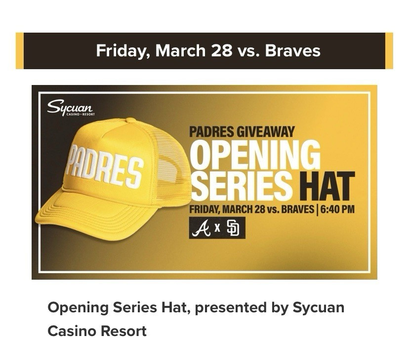 2025 San Diego Padres Opening Series Hat Exclusive SGA Sold Out | eBay US
