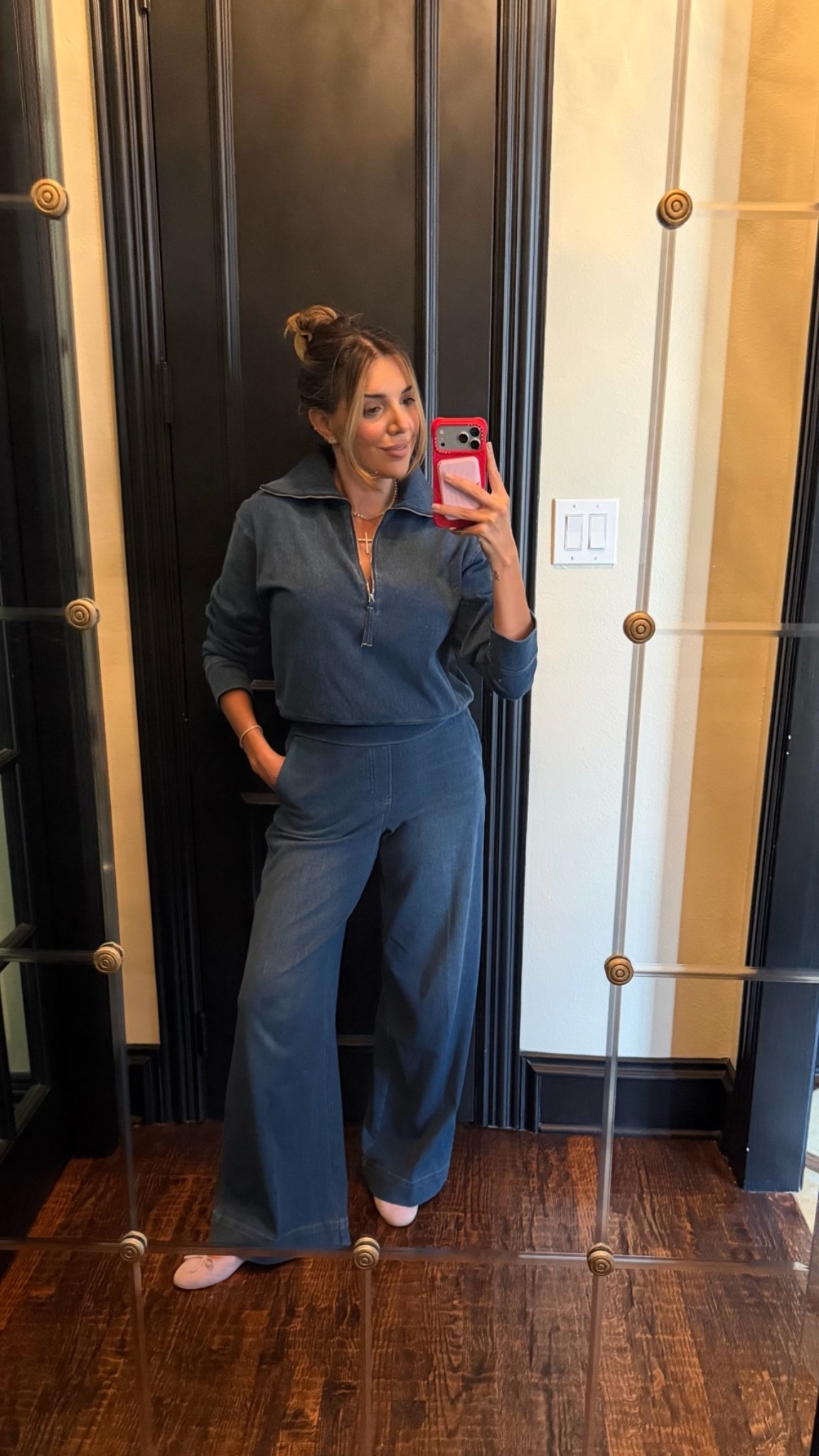 will be wearing until further notice!! looks denim but feels like cozy loungewear!!! definitely need to order the lighter wash too! Material also comes in a horseshoe pant!

half zip: small
pants: small tall

use code MORGANHXSPANX on @Spanx website for 15% off and free shipping on first order!


#spanxpartner

#LTKootd #LTKTravel #LTKdayinmylife
