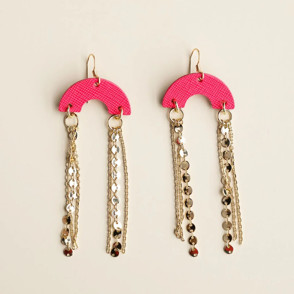 Bright Melon Gracen | Nickel and Suede