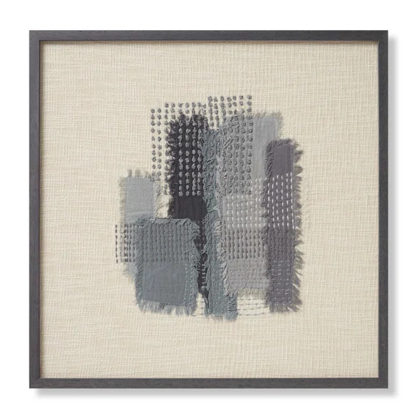 Pebble Framed On Fabric Print | Wayfair North America