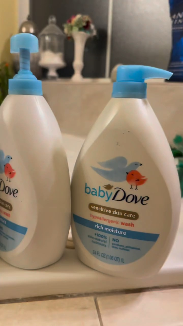 Target run essentials for baby 🛒 Featuring gentle Baby Dove wash that’s a must for our bath routine—tear-free and nourishing! Links in stories via Club Target. @target - #ClubTarget - #TargetPartner