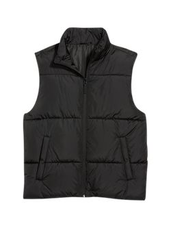Frost-Free Water-Resistant Zip-Front Puffer Vest for Men | Old Navy (US)