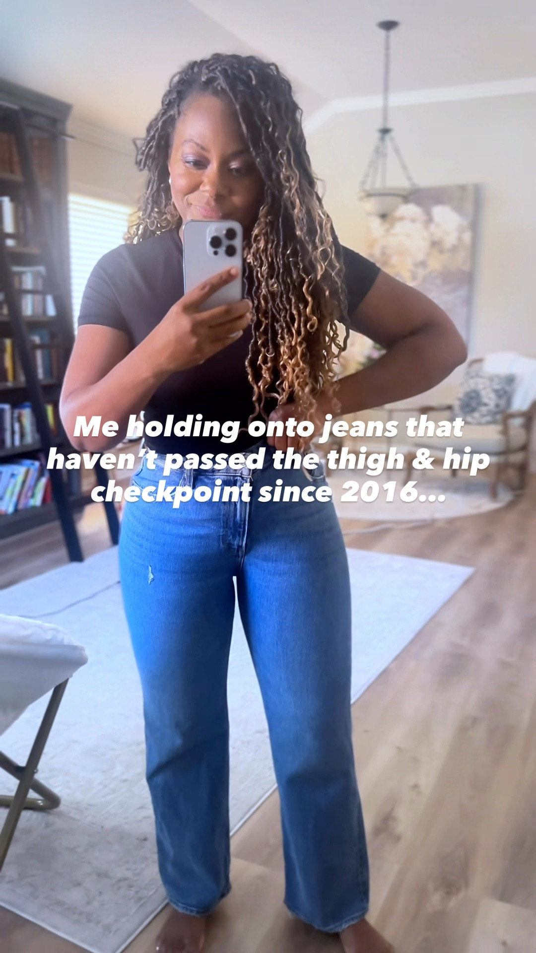 Think of the audio “let it burn” by Usher 

Curvy hip friendly jeans

#LTKStyleTip #LTKmomlife