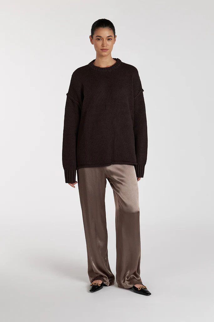 EVE LATTE SATIN PANT | DISSH