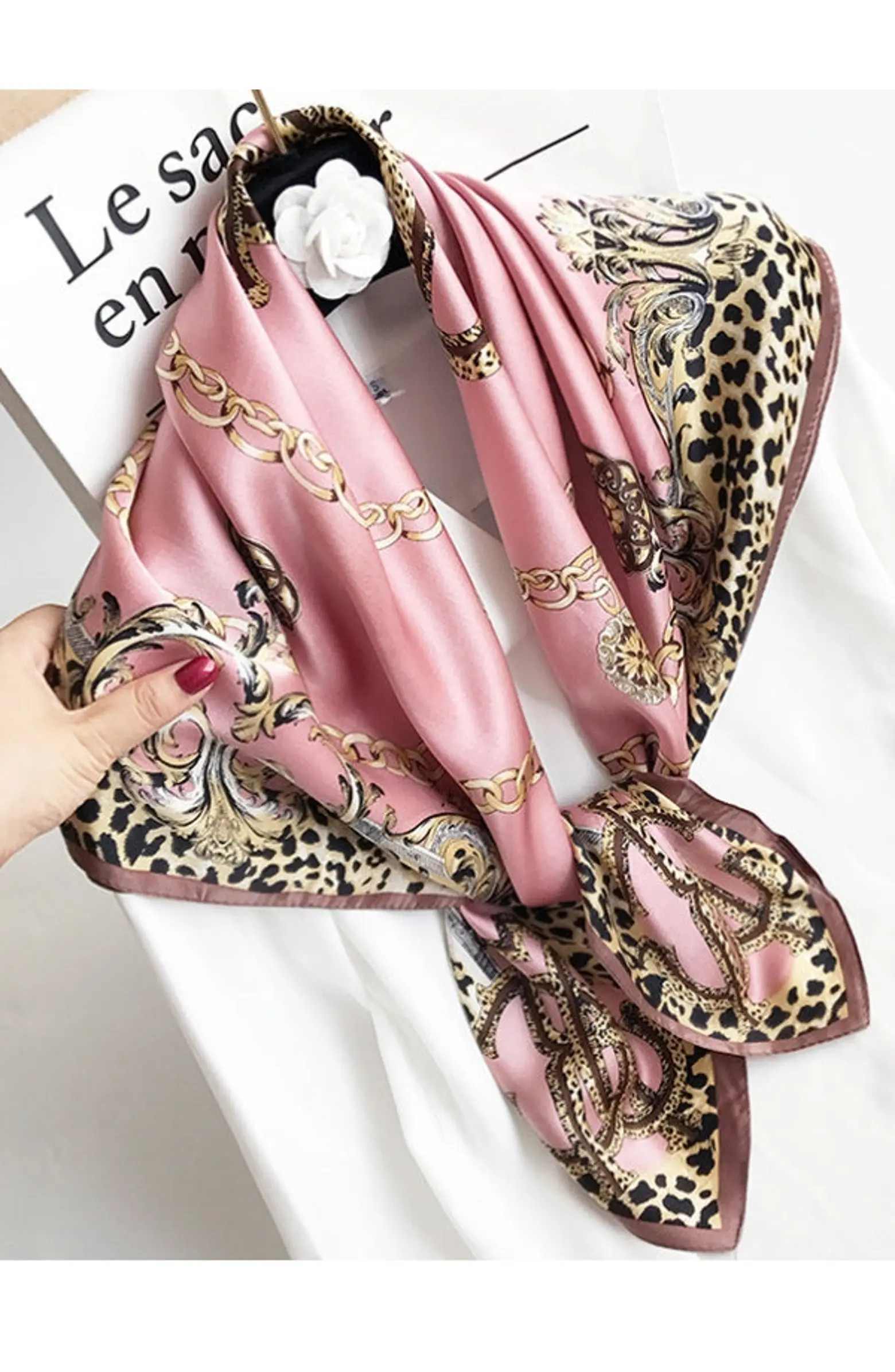 SILKSILKY Pure Mulberry Silk Printed Square Shawl Scarf | Nordstrom | Nordstrom