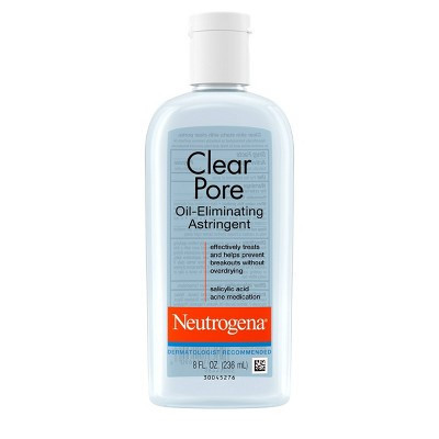 Neutrogena Clear Pore Oil-Eliminating Facial Astringent, Pore Clearing Treatment for Acne-Prone Skin - 8 fl oz | Target