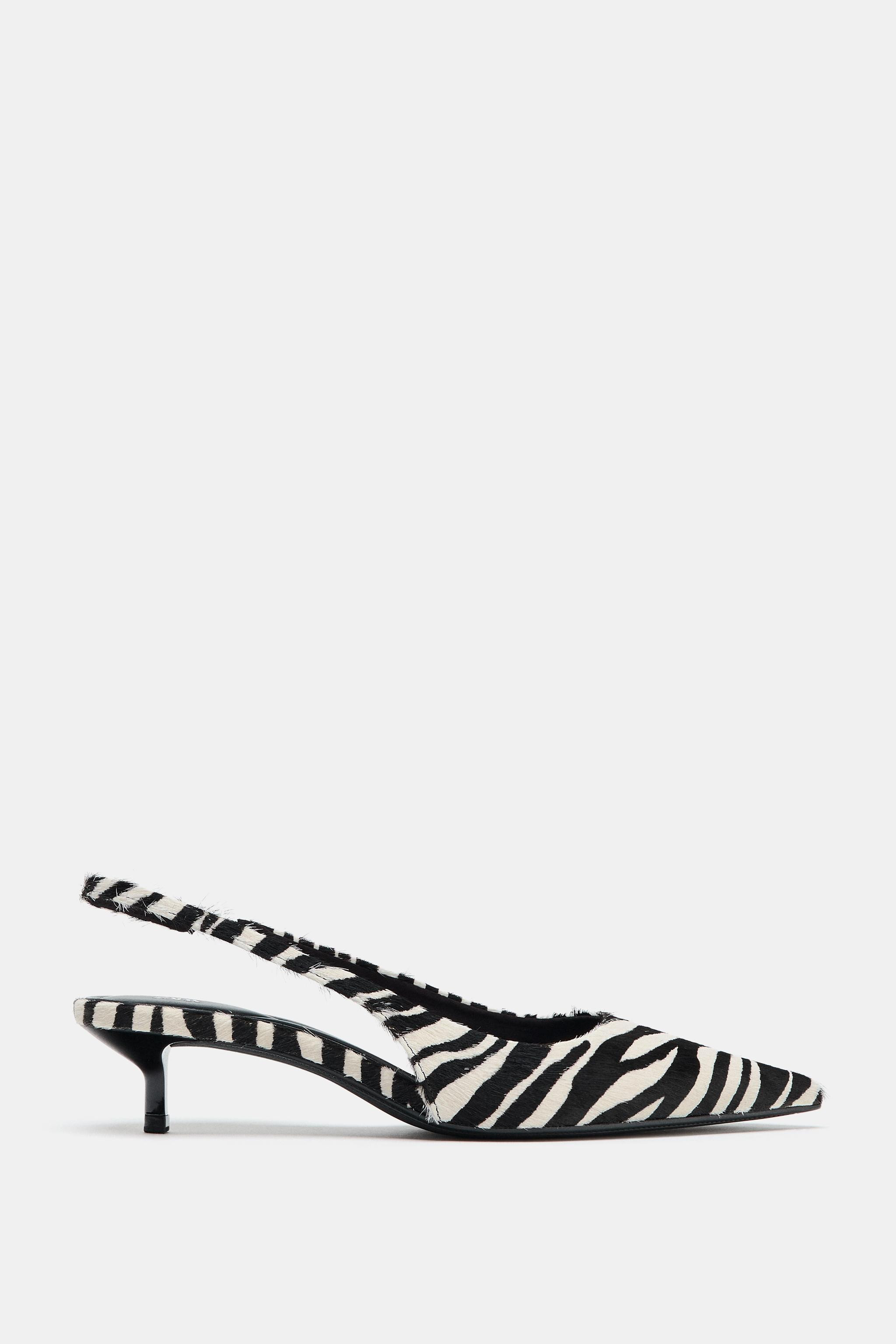 ANIMAL PRINT LEATHER SHOES | Zara US
