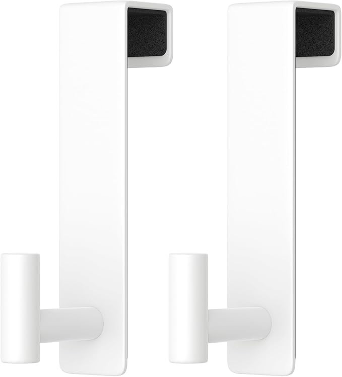 2-Pack Over The Door Hooks - Rustproof Stainless Steel Door Hangers for 1-3/4 Inch Doors, Non-Mar... | Amazon (US)