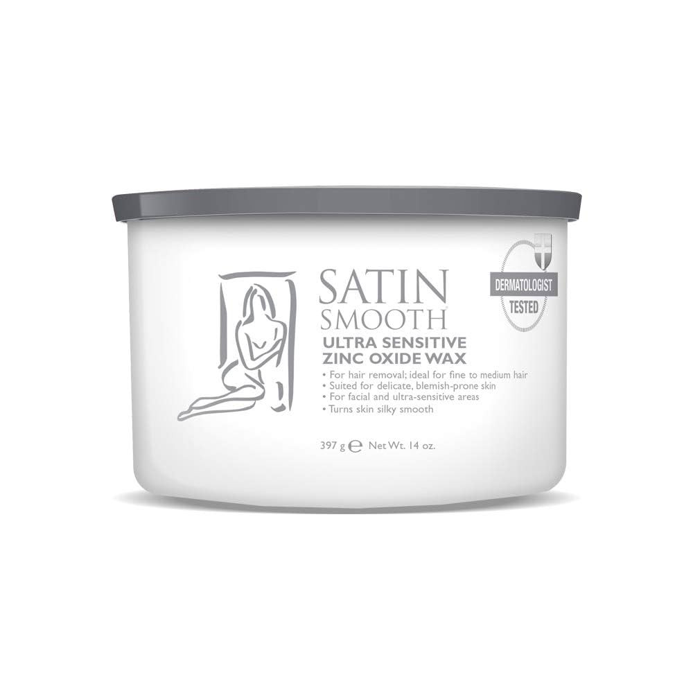 Satin Smooth Ultra Sensitive Zinc Oxide Wax, Hair Removal for Fine to Medium Hair, Safe for Delic... | Amazon (US)