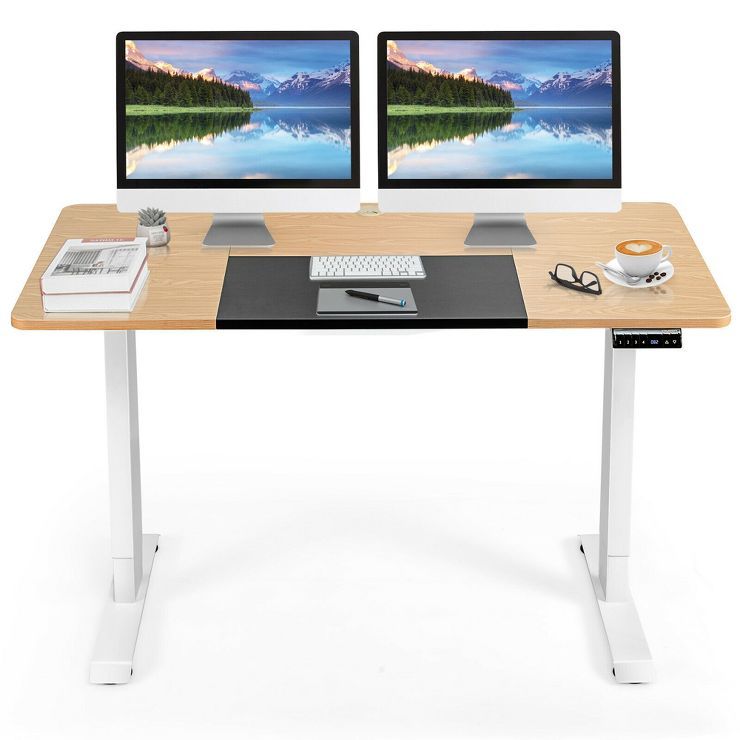Costway Electric 55''x28'' Standing Desk Sit Stand Height Adjustable Splice Board | Target