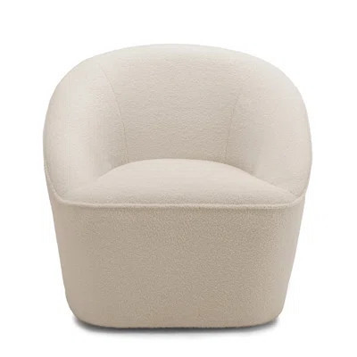 Boucle Swivel Accent Chair For - Soft Fabric, Construction, Stylish Comfort Lounge Compact Small Spaces, Cozy Feel | Wayfair North America