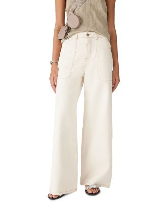 ba&sh Mallou Wide Leg Jeans in Off White  | Bloomingdale's Women | Bloomingdale's (US)