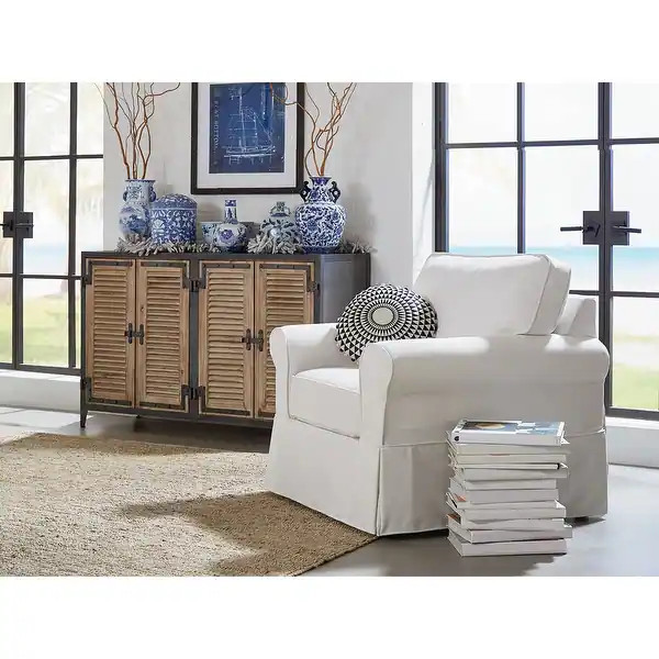 Porch & Den Zuni Arm Chair with Removable Slip Cover - On Sale - Overstock - 21507072 | Bed Bath & Beyond