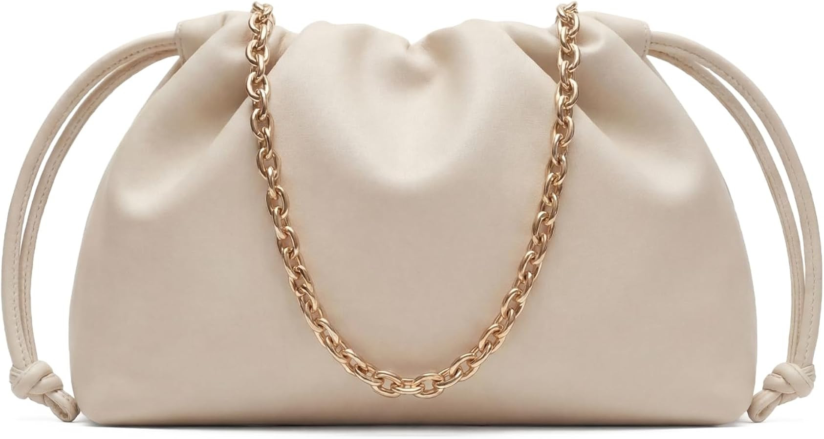 Apryl Clutch Purses for Women Small Vegan Leather Drawstring Evening Bag | Amazon (US)