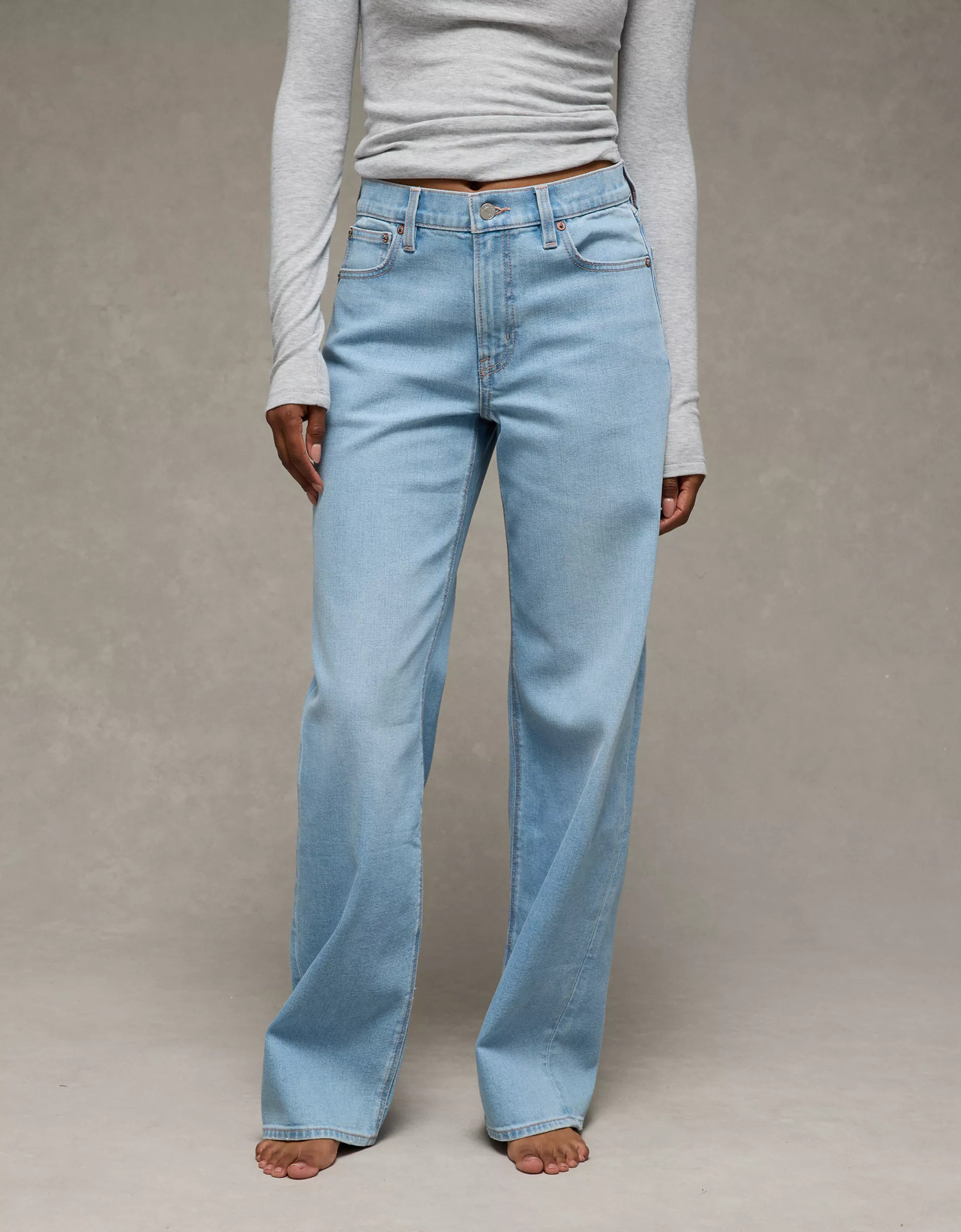 AE Stretch High-Waisted Stovepipe Jean | American Eagle Outfitters (US & CA)