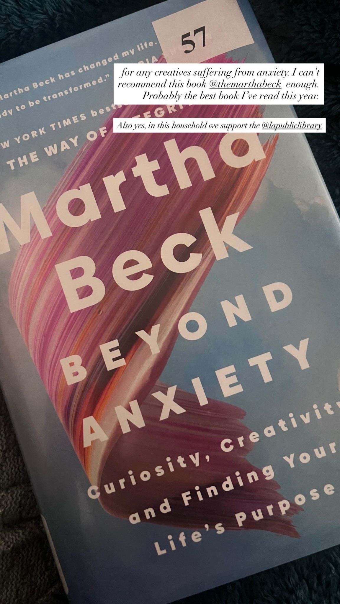 By far one of my favorite books of 2025. For anyone looking to break free from anxiety through creativity, this book is for you. I grabbed it at my local library but I already have it in my cart to purchase so I can read it again! 

#LTKFindsUnder50 #LTKstorytime #LTKselfcare