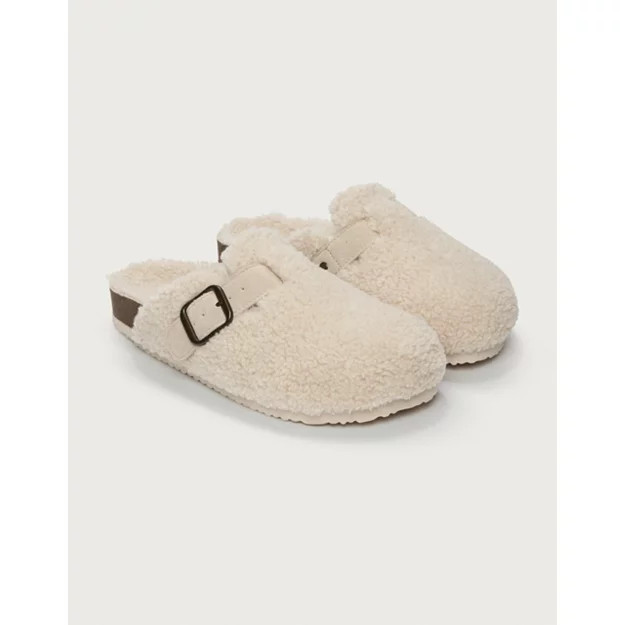 Borg Corkbed Mule Slippers | The White Company UK & ROW