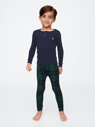babyGap Organic Brushed Cotton Henley PJ Set | Gap (US)