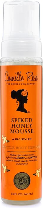 Camille Rose Spiked Honey Mousse – 4-in-1 Hair Styling Mousse with Rice Water for Softness, Str... | Amazon (US)