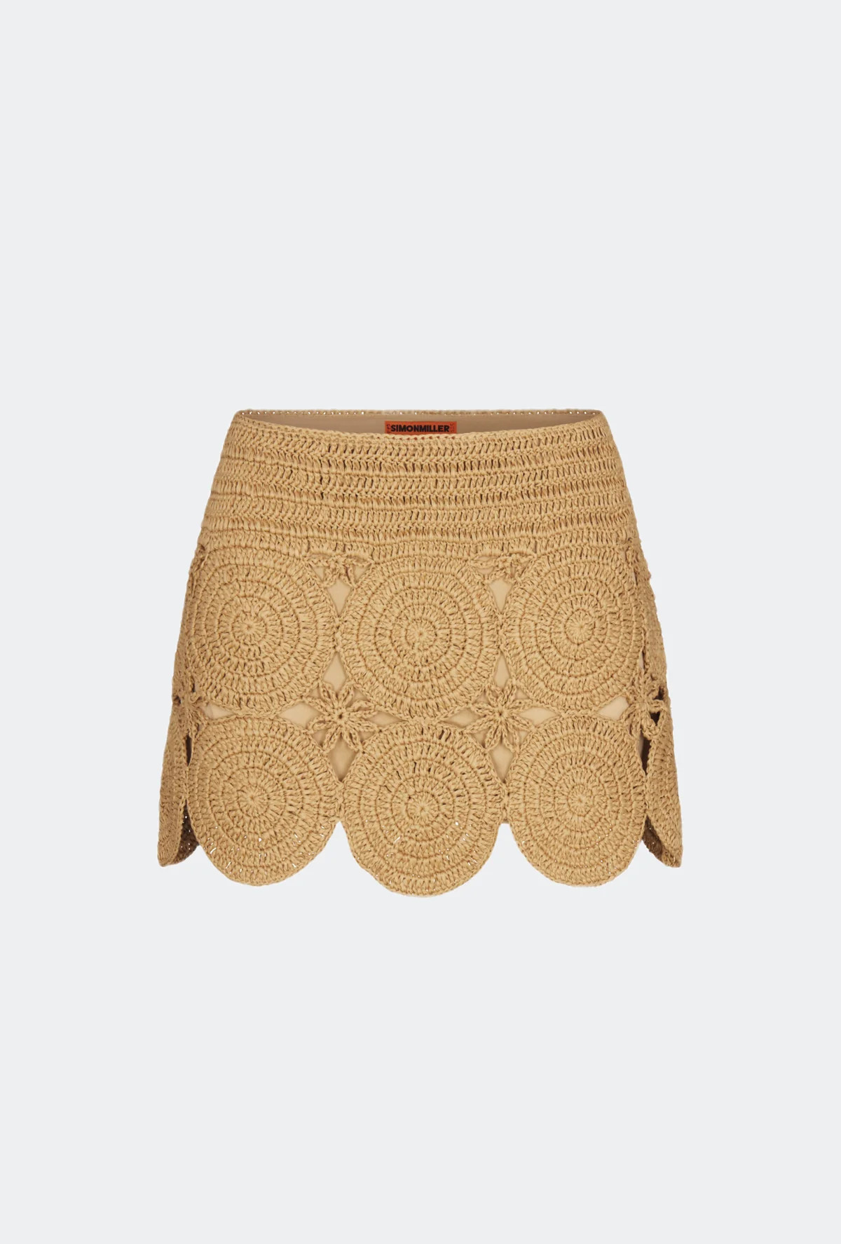 Beep Beep Mini Skirt in Natural| SIMONMILLER | Simon Miller