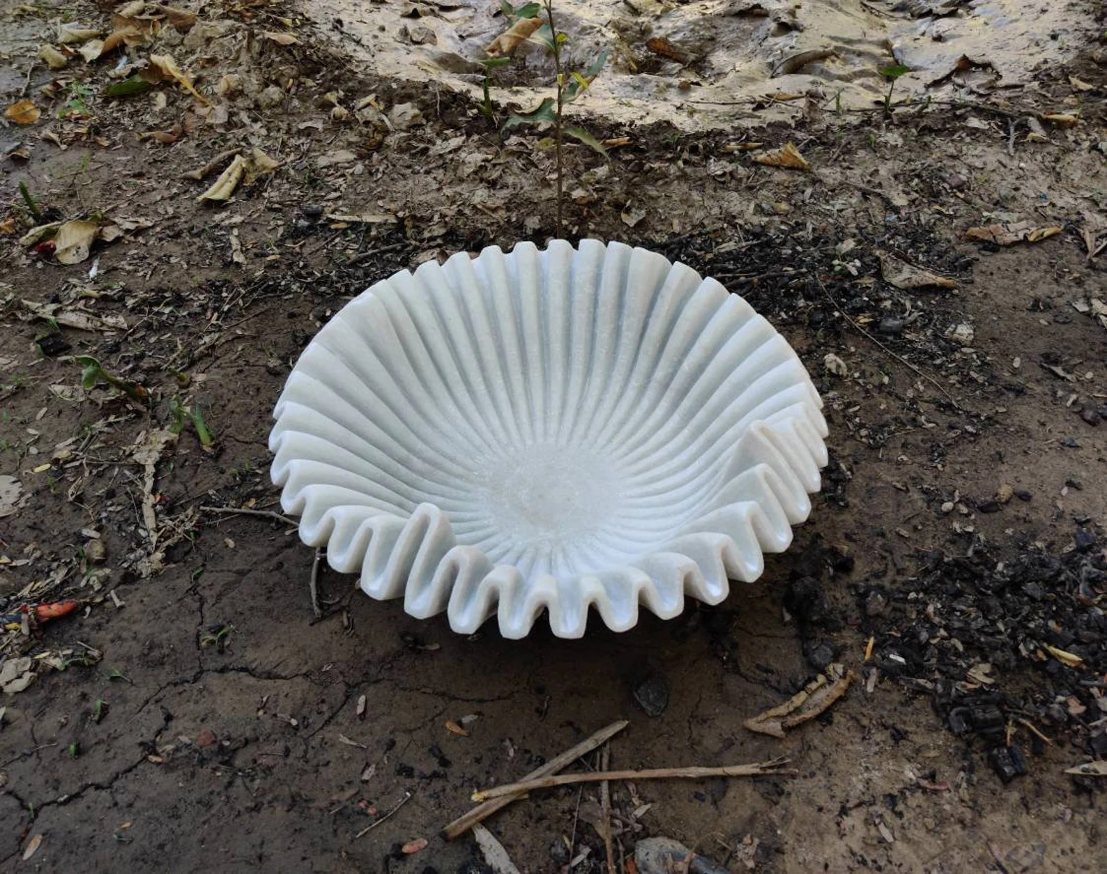 Natural Marble Scallop Bowl  Cantina Marble Bowl Flower | Etsy | Etsy (US)