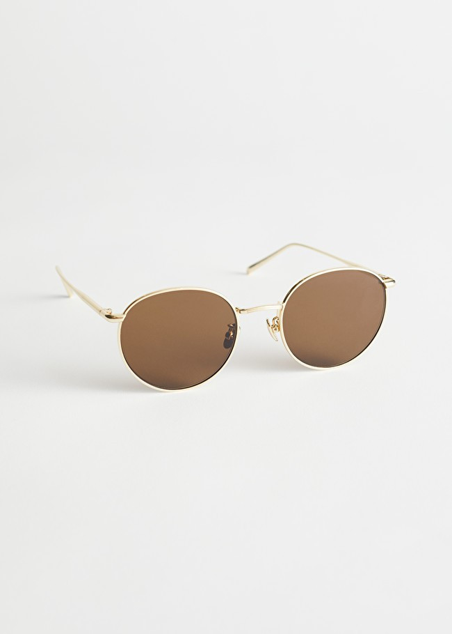 Rounded Gold Frame Sunglasses | & Other Stories (EU + UK)