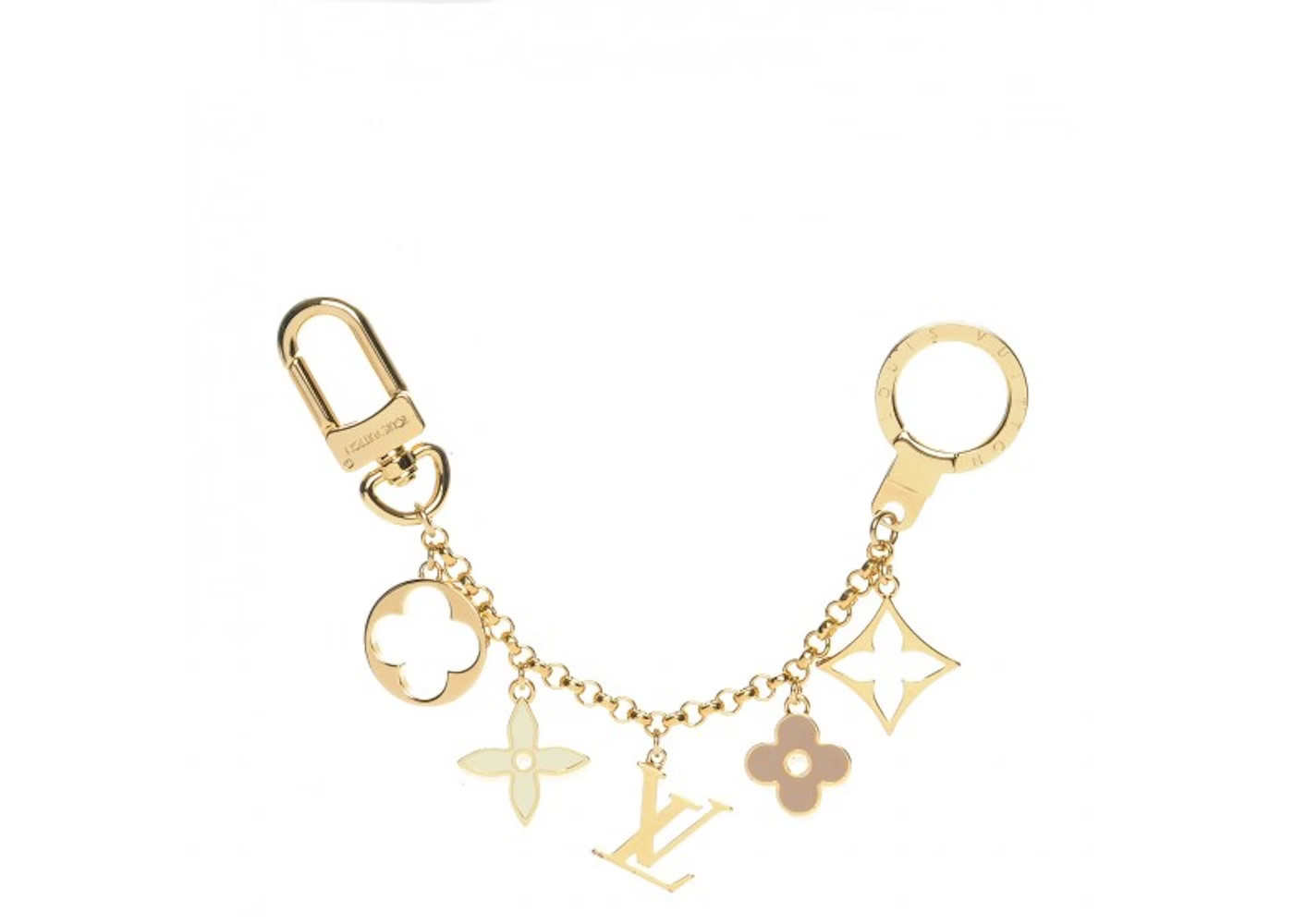 Louis Vuitton Bag Charm Chain Fleur De MonogramWhite/Beige | StockX