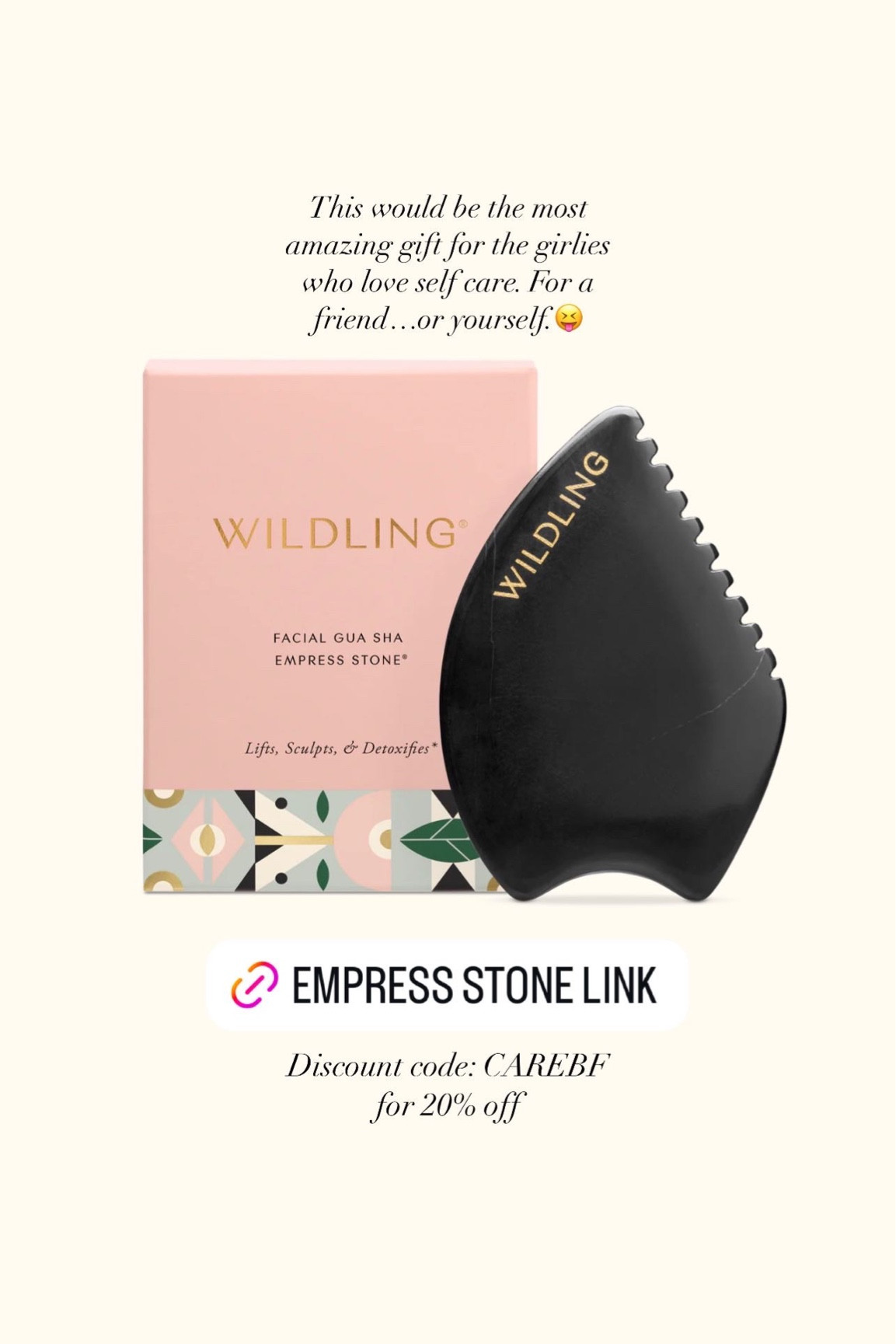 My tried and true gua sha that I’ve used for years! The wilding empress stone. #guasha 

#LTKBeauty #LTKCyberWeek