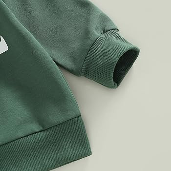Infant Baby Girl St Patrick's Day Outfit Long Sleeve Pullover Letter Rainbow Sweatshirt+ Green Cl... | Amazon (US)