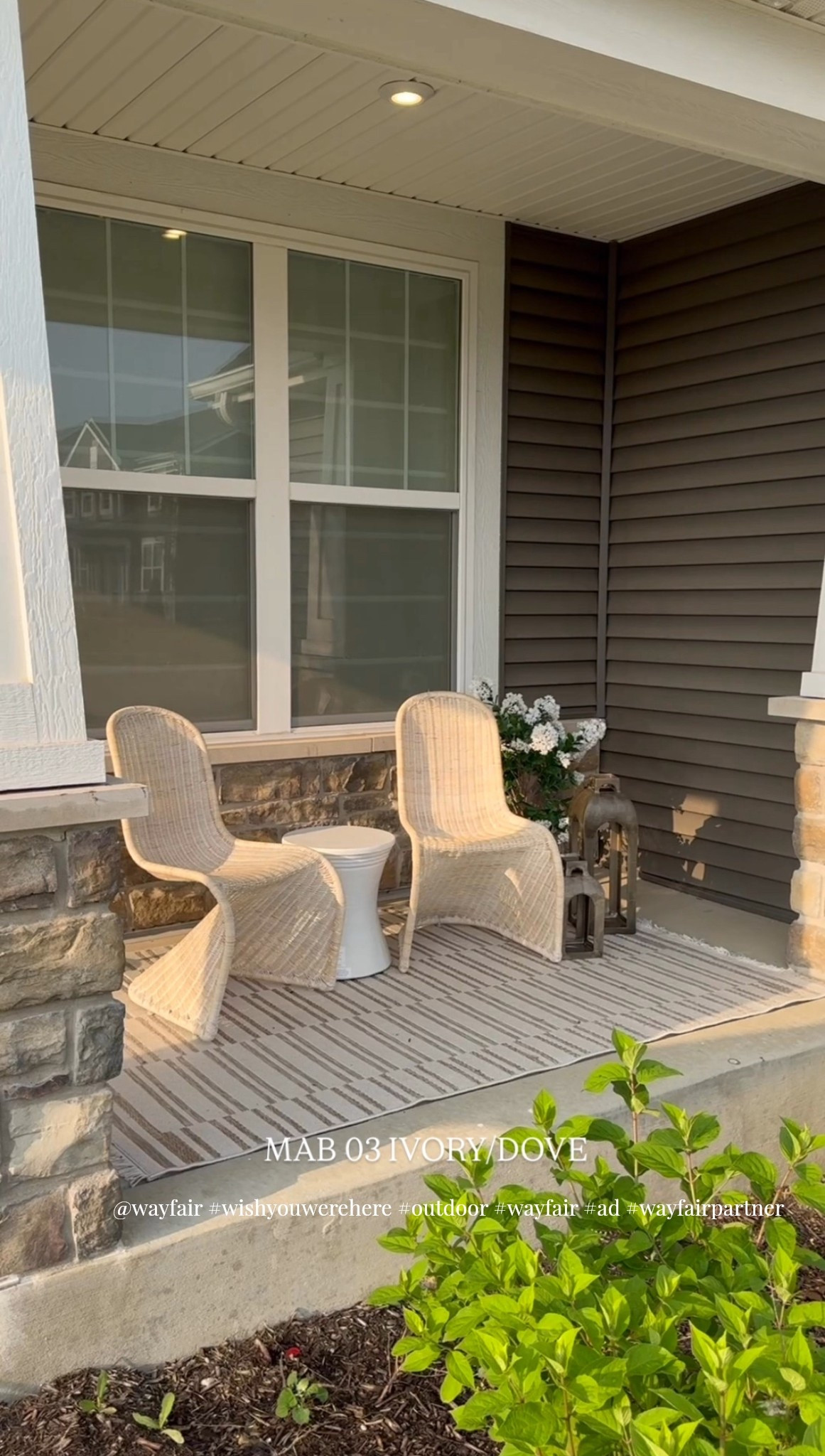 European Inspired Porch Set up🫶🏼 P.S. my favorite outdoor rug is almost 50% off & it’s the most loved from @Wayfair 

 #wishyouwerehere #outdoor #wayfair #ad #wayfairpartner

#LTKSeasonal #LTKSpringSale #LTKHome