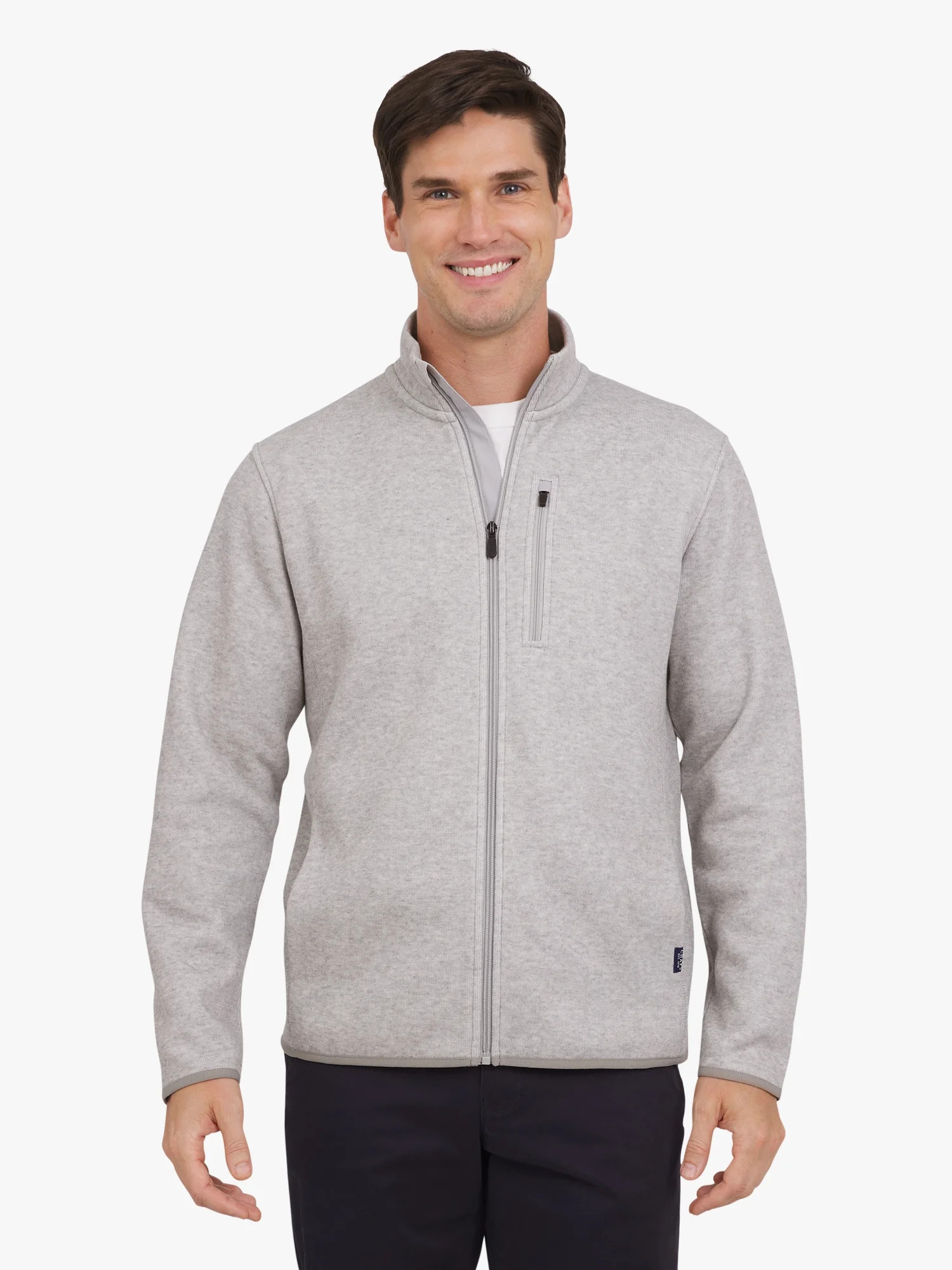 Chaps Men's & Big Men's Full Zip Fleece Sweater, Sizes S-2XL | Walmart (US)