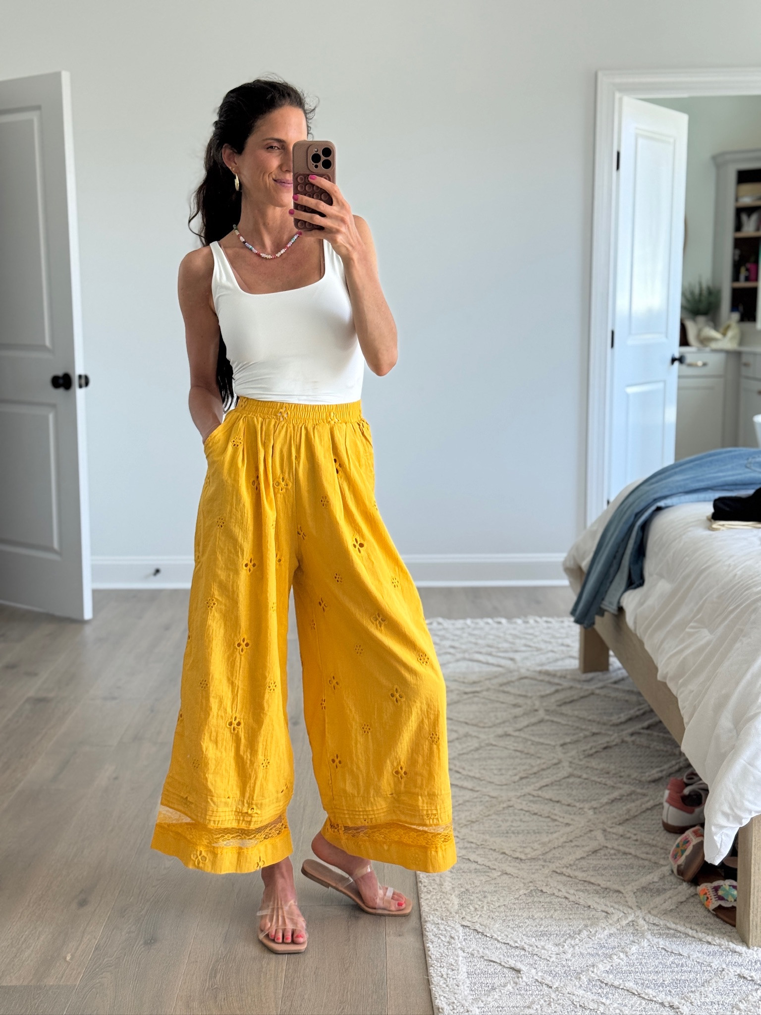 The easiest way to add a pop of color to your outfit.

These pants are so lightweight and comfortable, but still make a statement. Paired with a simple tank and you’re instantly put together.

#LTKdayinmylife #LTKSeasonal #LTKootd