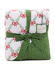 Bow Trellis Holiday Quilt Set | Marshalls