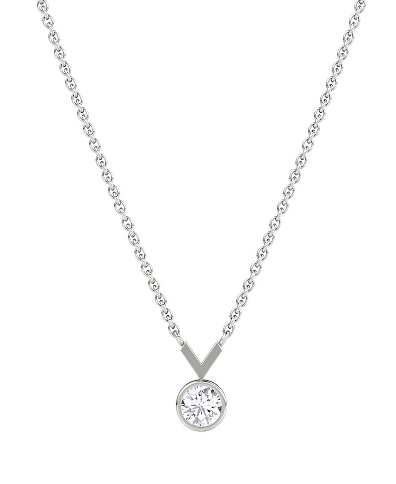 Vrai Arrow Necklace in 14K Gold, 0.25ctw Round Brilliant Lab Grown Diamond | Bloomingdale's (US)
