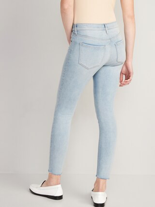 Mid-Rise Rockstar Super-Skinny Cut-Off Ankle Jeans for Women | Old Navy (US)