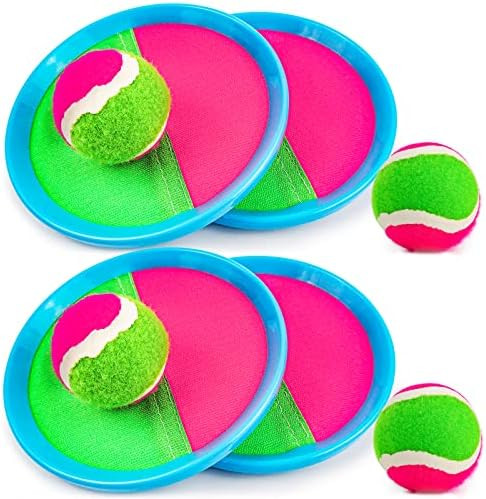 Ayeboovi Toss and Catch Ball Set Beach Toys Outdoor Toys Yard Games Outside Games for Kids Ball a... | Amazon (US)