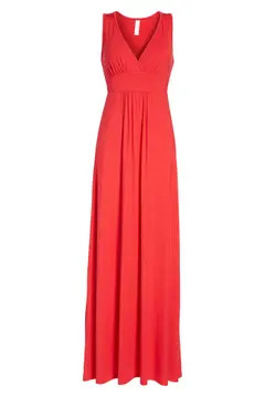 V-Neck Jersey Maxi Dress | Nordstrom