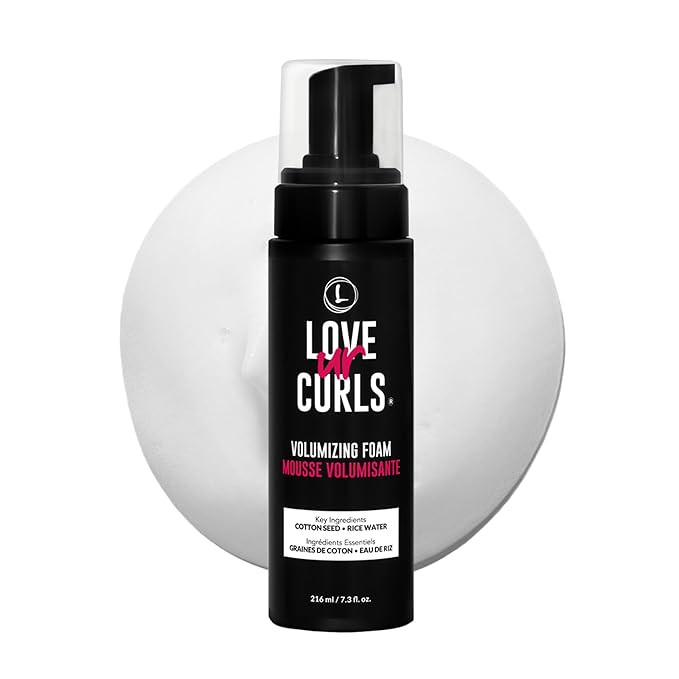 Love Ur Curls® Volumizing Foam, Lightweight Mousse for Curly Hair, Volume & Definition, Frizz Co... | Amazon (US)