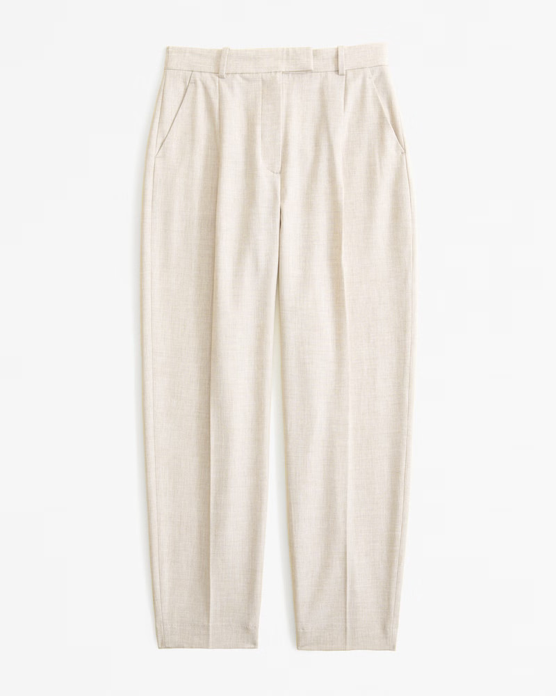Women's Ankle Grazing Tapered Tailored Pant | Women's New Arrivals | Abercrombie.com | Abercrombie & Fitch (US)