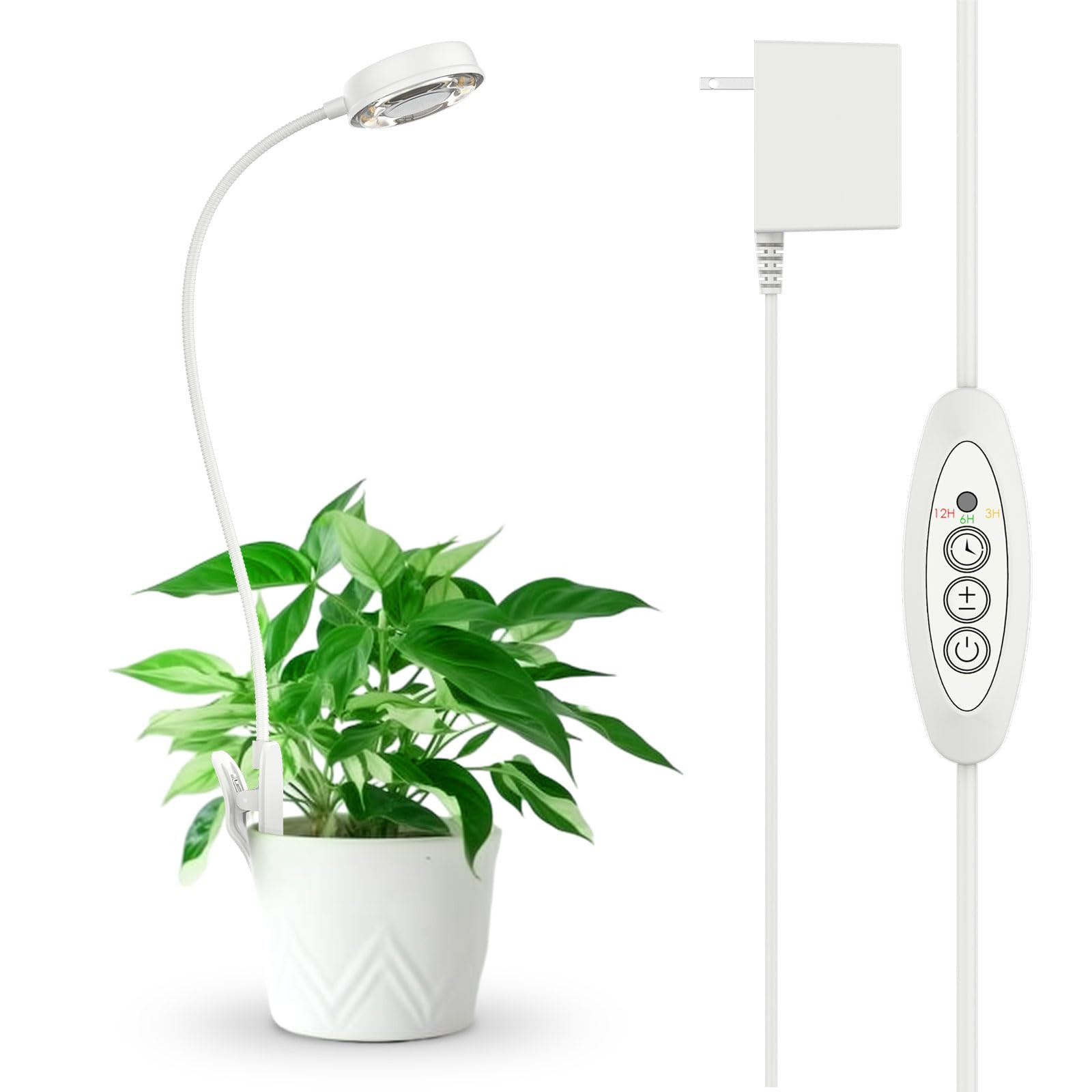 SANSI Grow Light for Indoor Plants, Clip-on LED Full Spectrum Plant Lamp with 4-Level Dimmer, Aut... | Amazon (US)