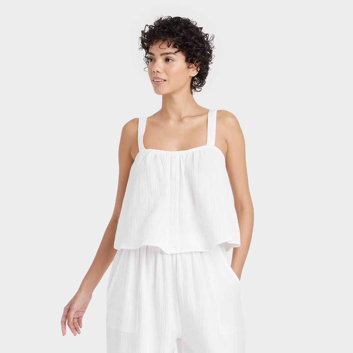 Women's Cotton Gauze Tank Top - Colsie™ | Target