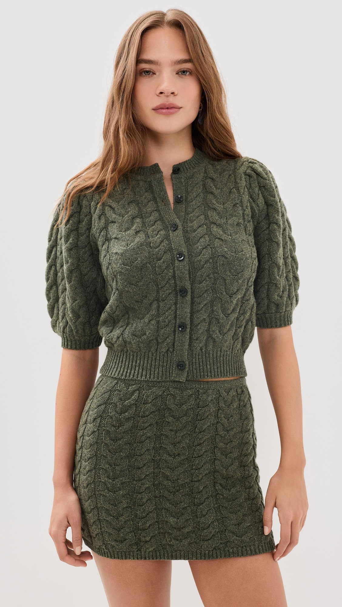 Olivia Puff Knit Cardigan | Shopbop