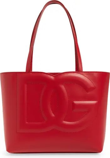 Large DG Logo Leather Tote | Nordstrom